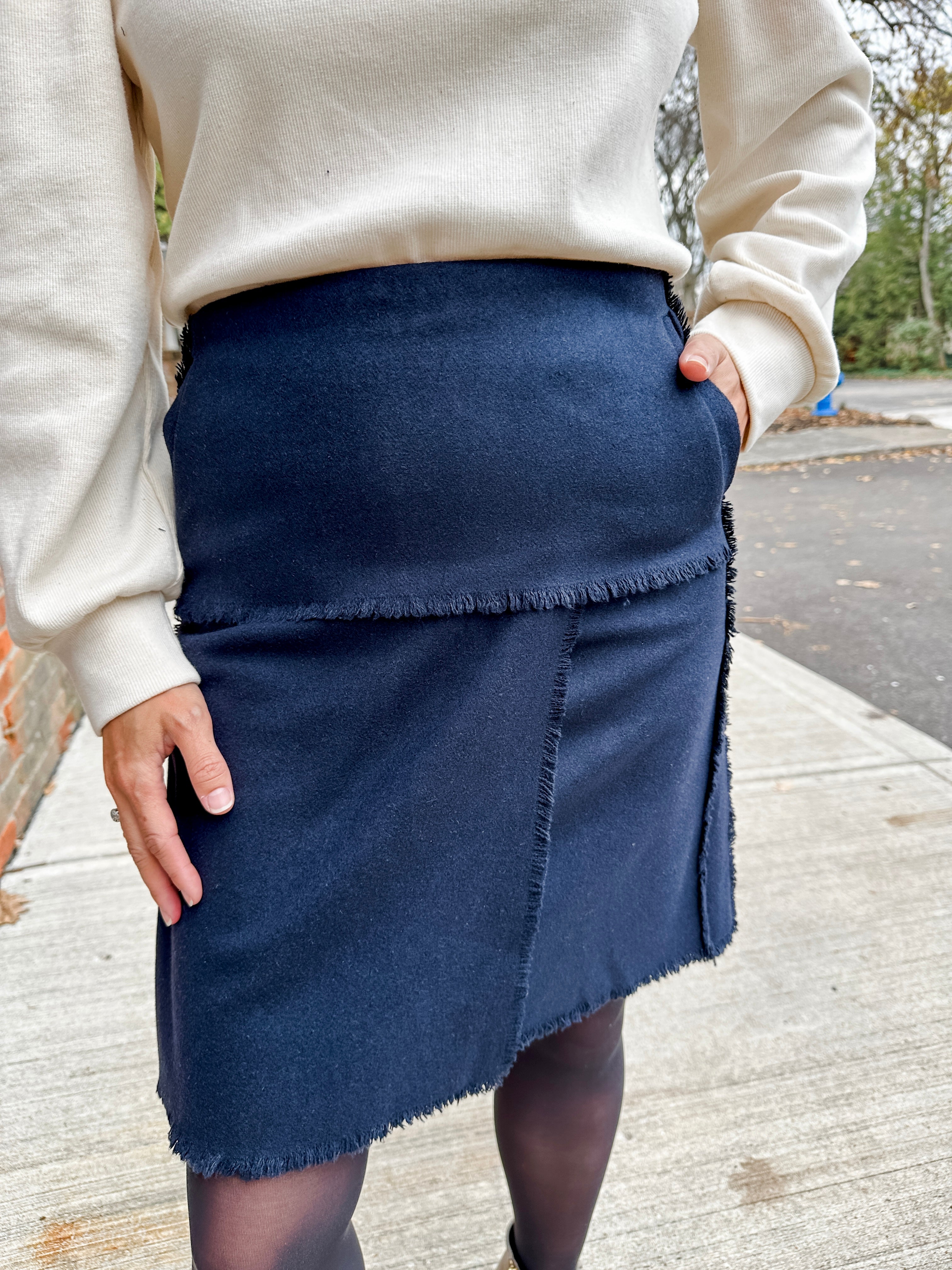 Wool Mini Skirt