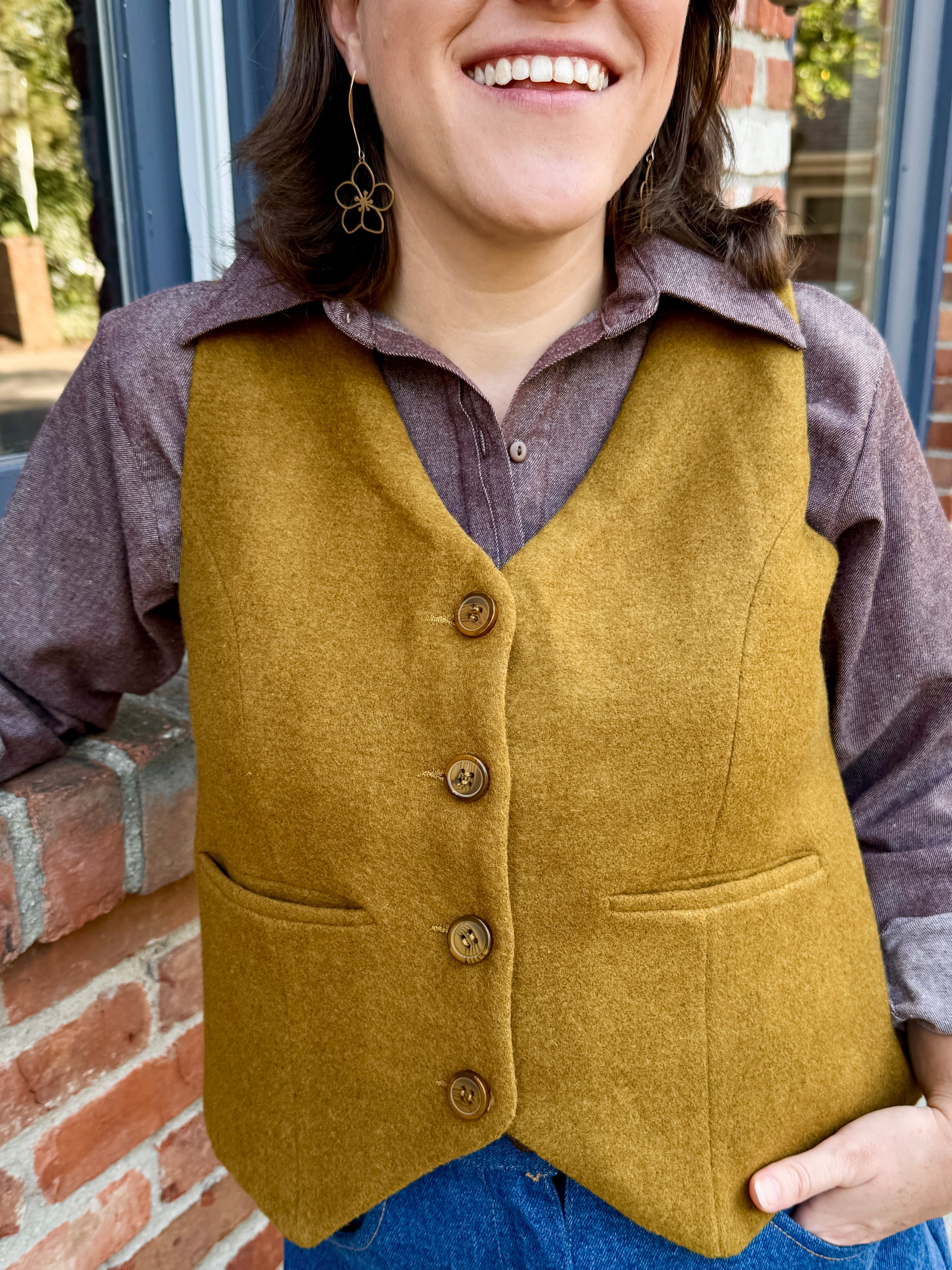 Button-Front Vest