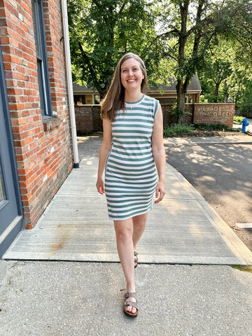 Striped Knit Dress
