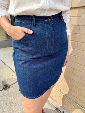 Denim Mini Skirt