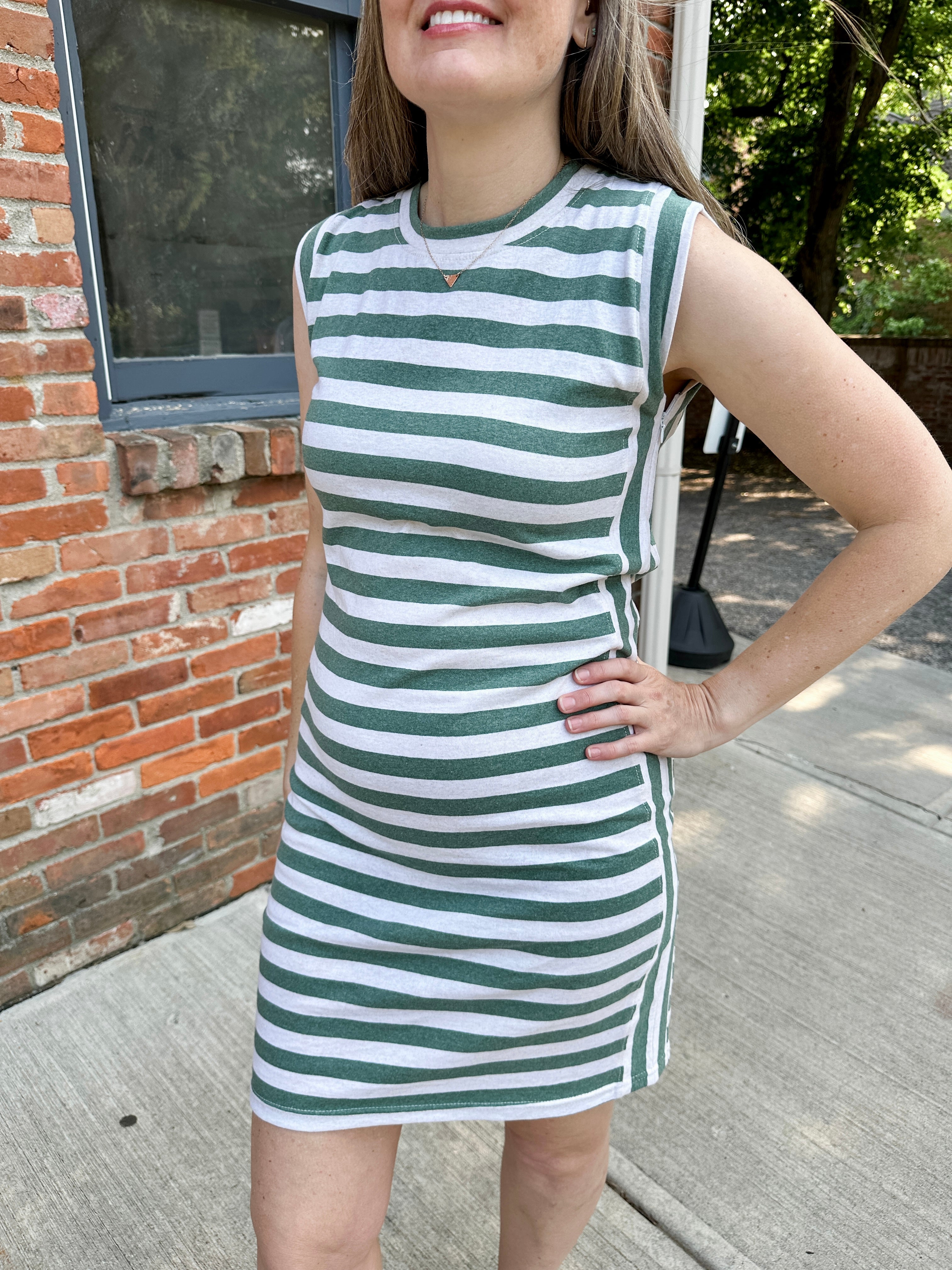 Striped Knit Dress