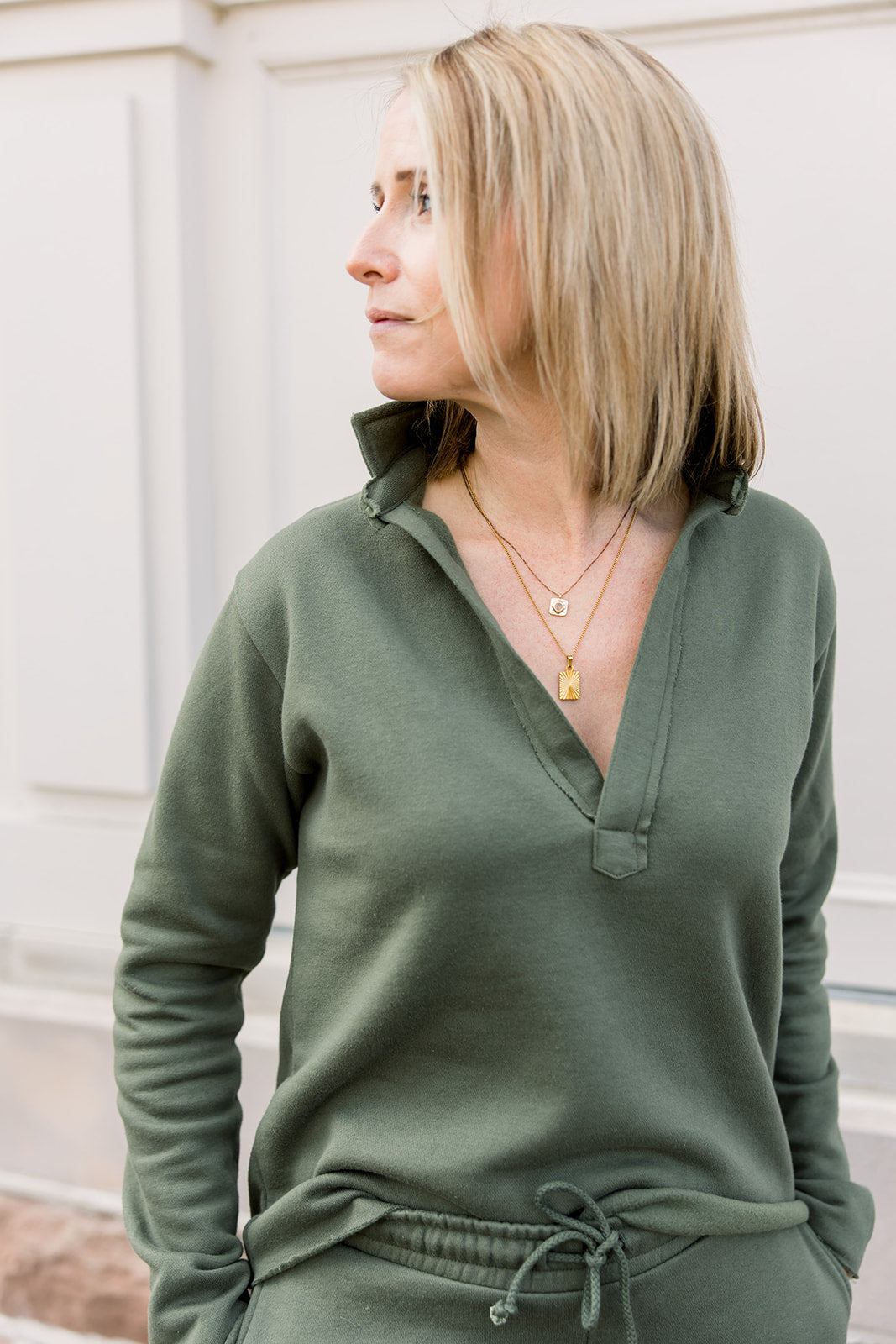 Raw Hem - Moss Green