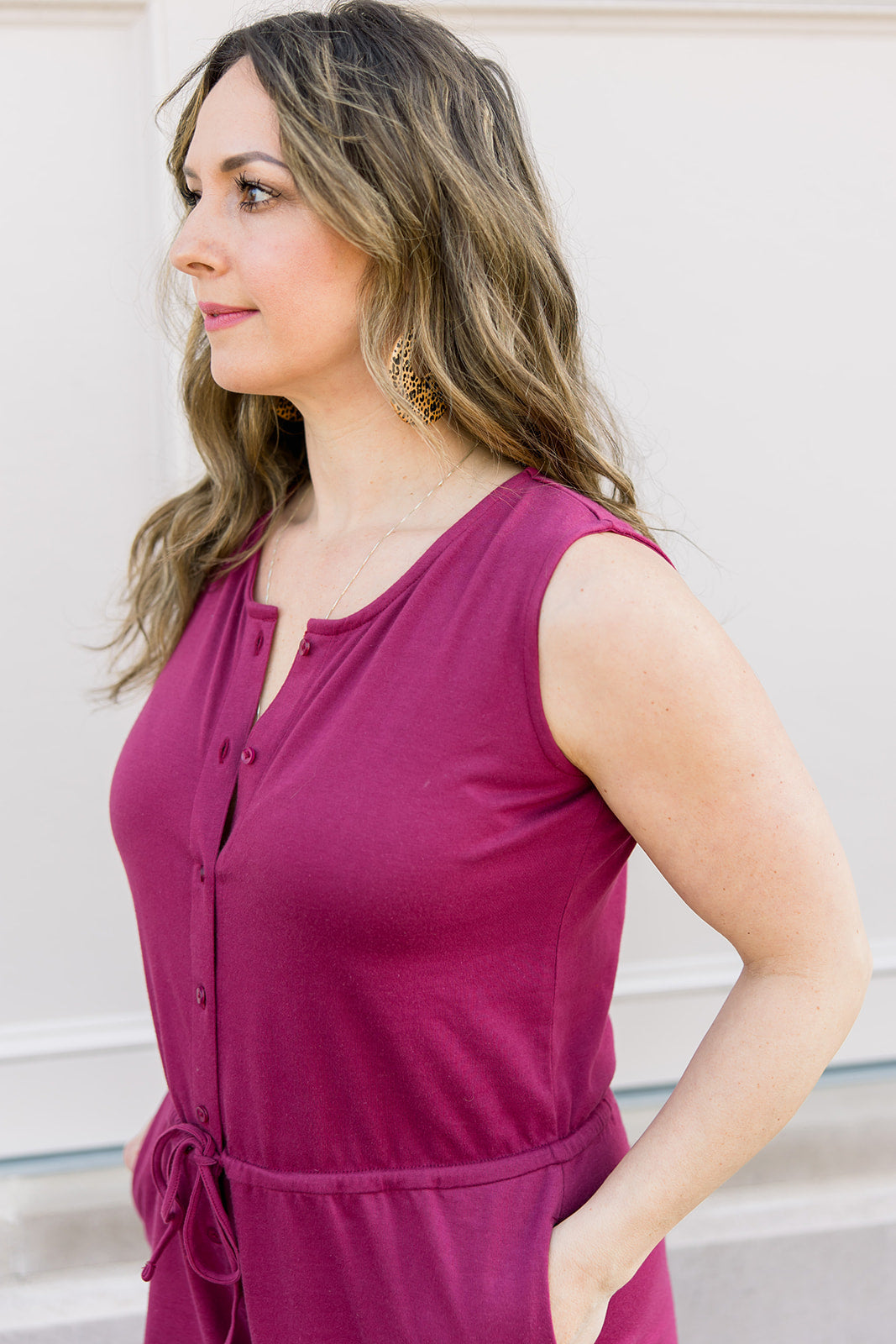 Sleeveless Knit Jumpsuit