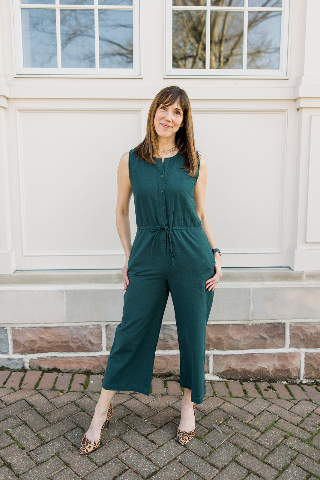 Sleeveless Woven Jumpsuit