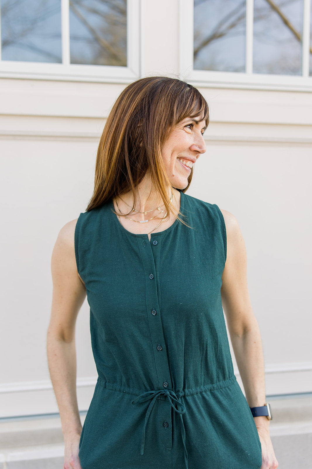 Sleeveless Woven Jumpsuit