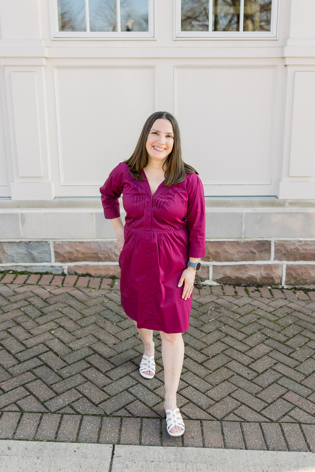 Tux Pleat Mini Dress