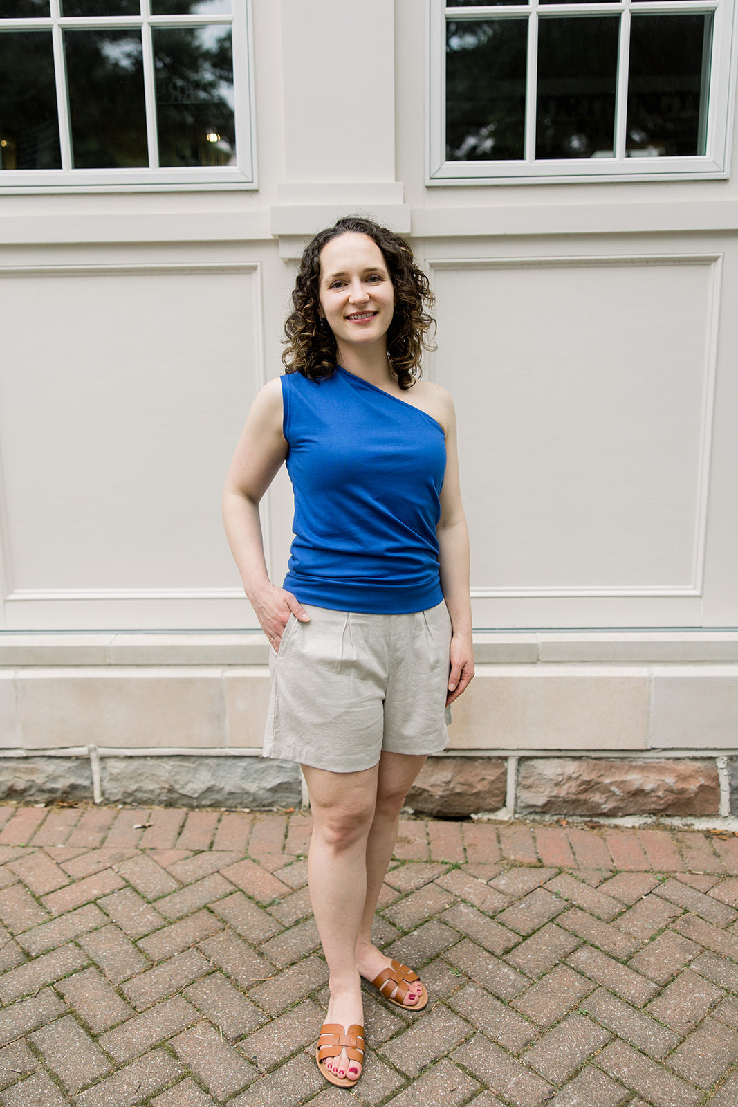 One Shoulder Knit Top