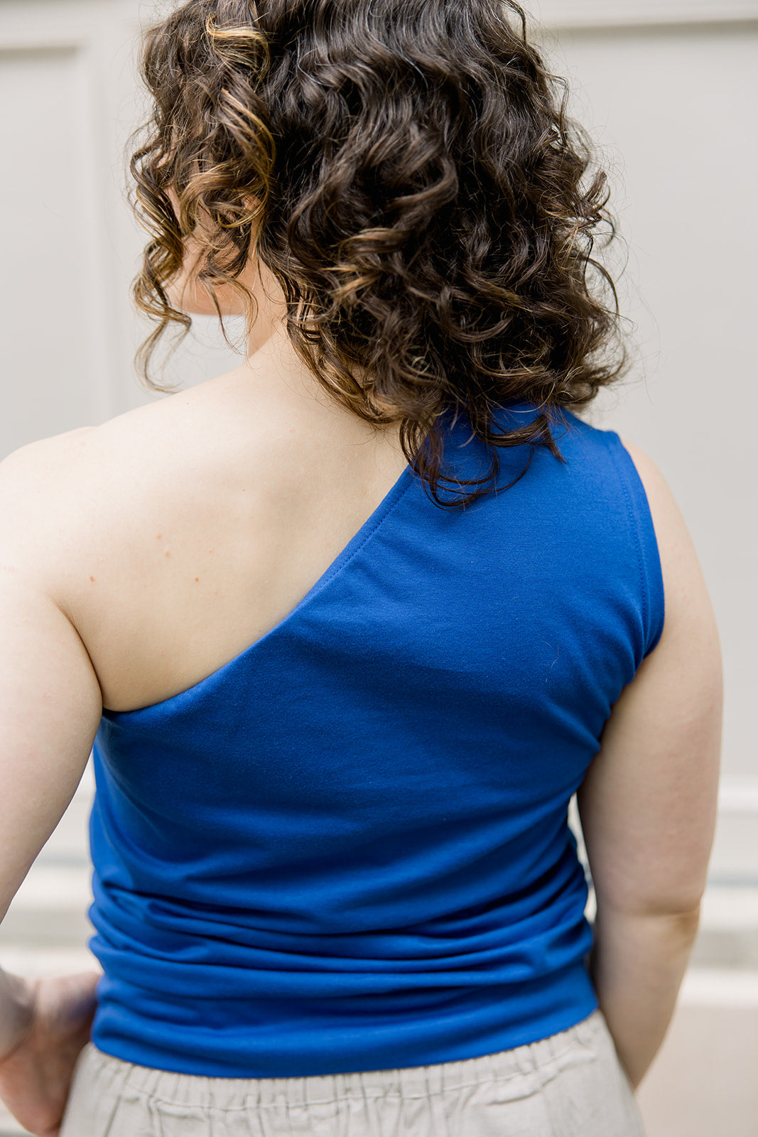 One Shoulder Knit Top