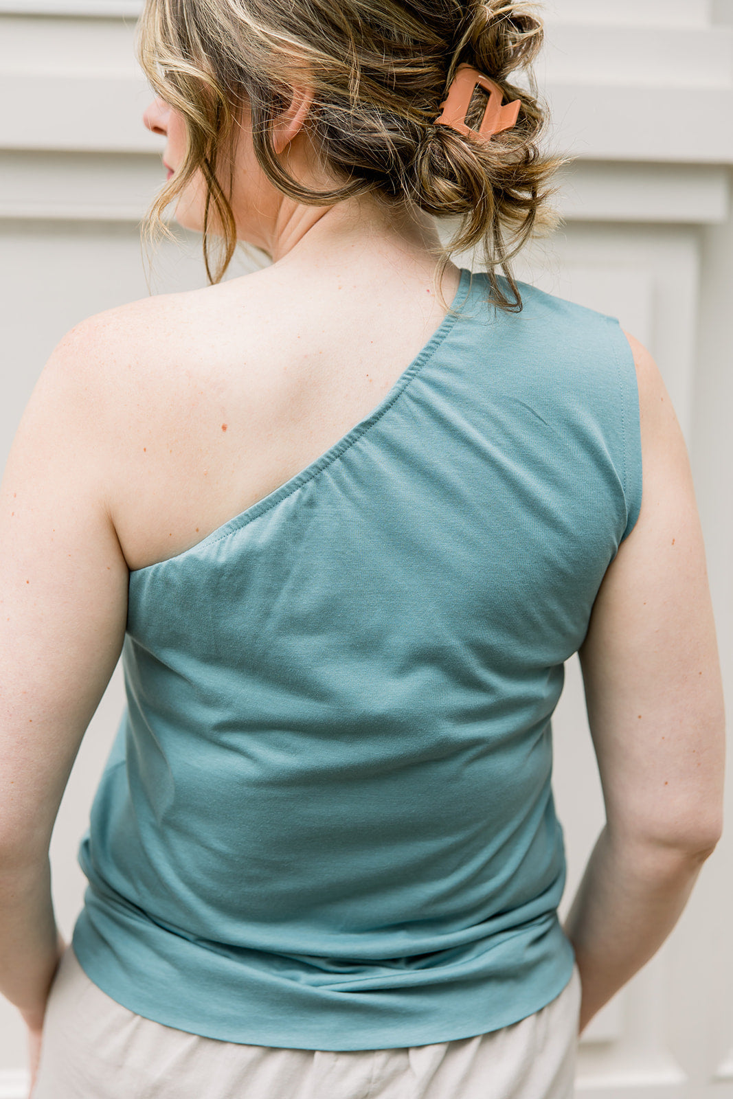 One Shoulder Knit Top