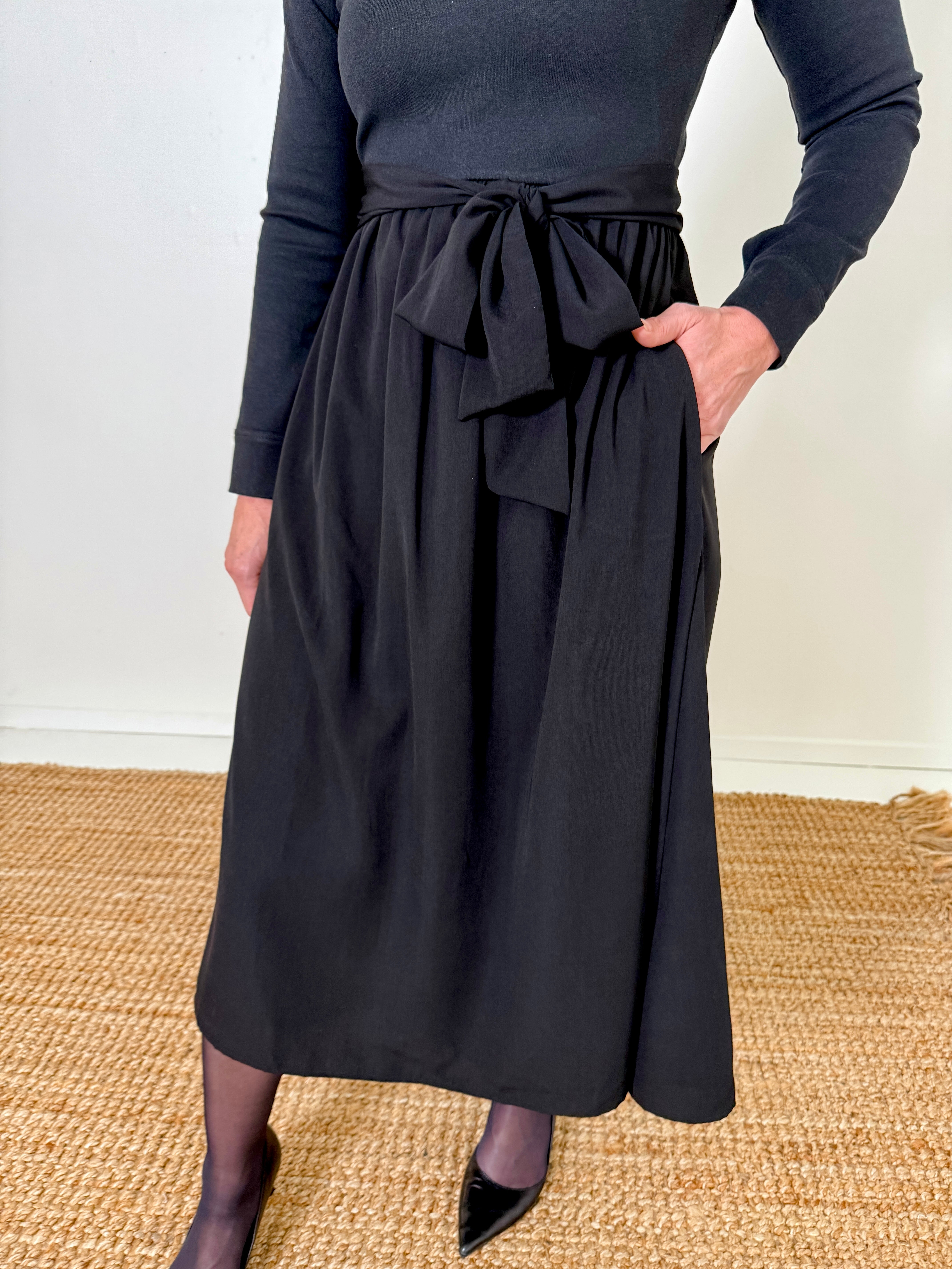 Stella Mixed Media Dress