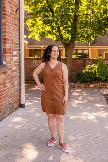 Annie Button-Front Dress