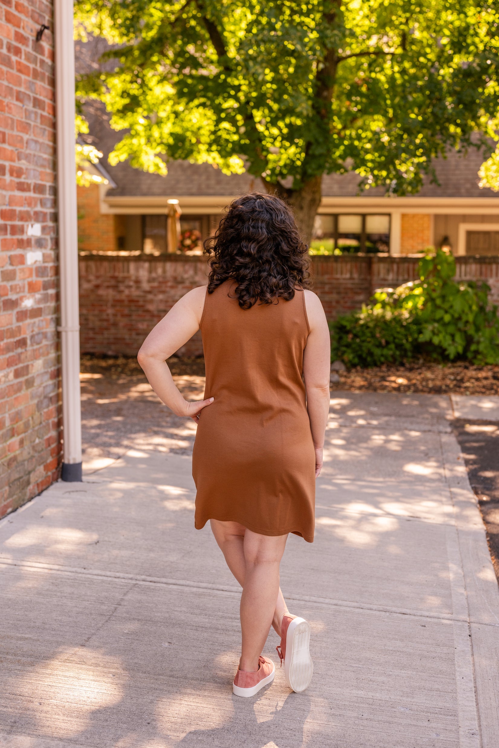 Annie Button-Front Dress