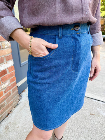 Denim Mini Skirt