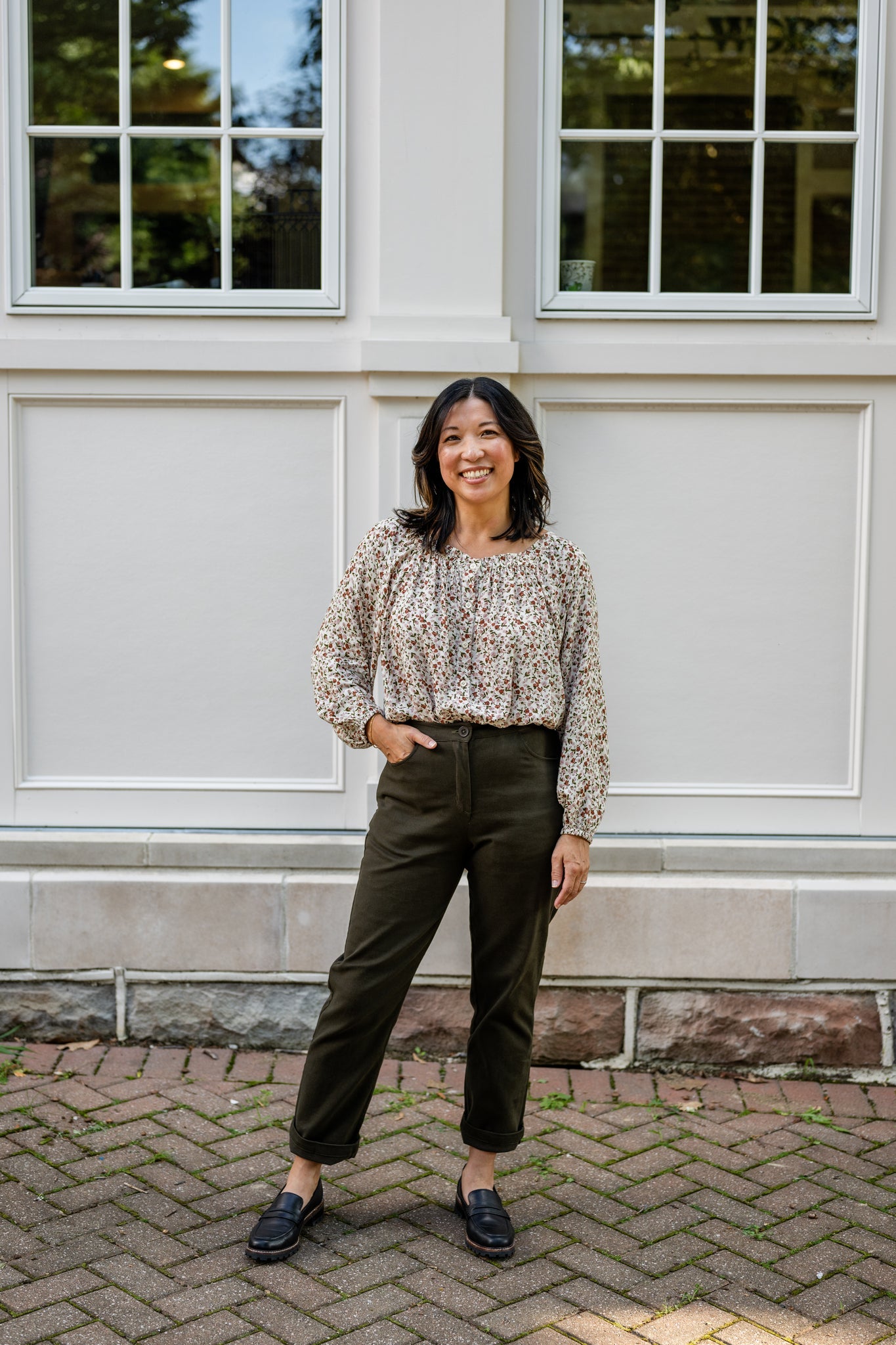 Stretch Denim Brushed Twill Pant