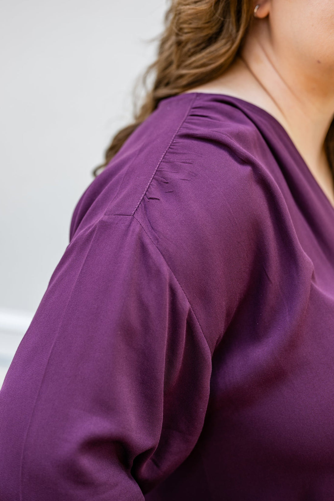 V-Neck Tunic Button-Up Dress