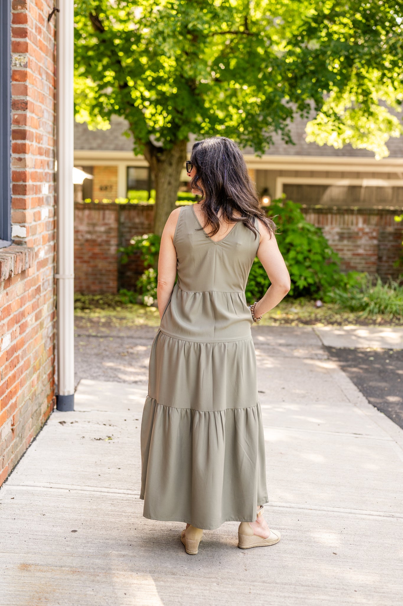 Meryl Sleeveless Tiered Maxi Dress