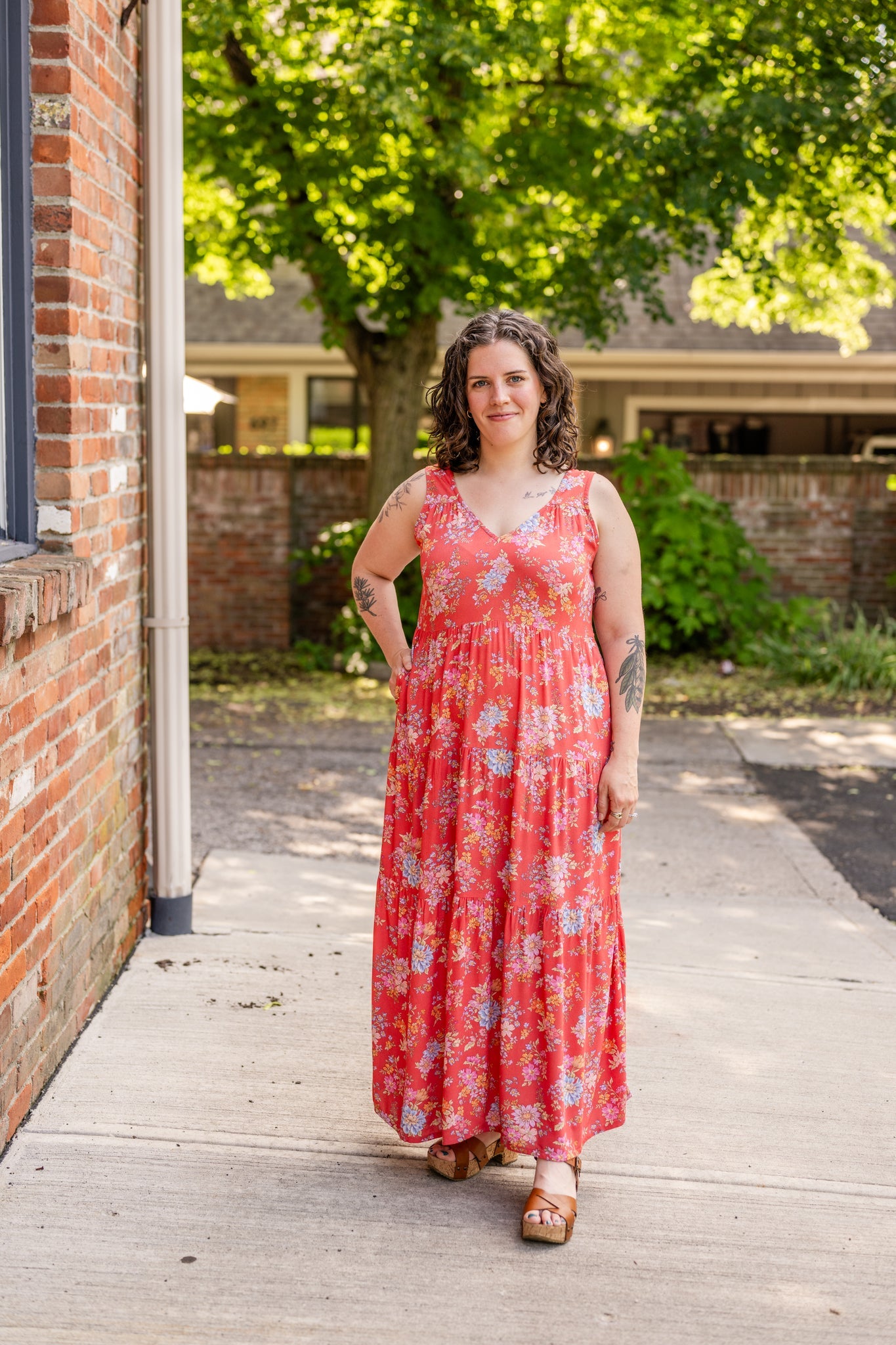 Meryl Sleeveless Tiered Maxi Dress