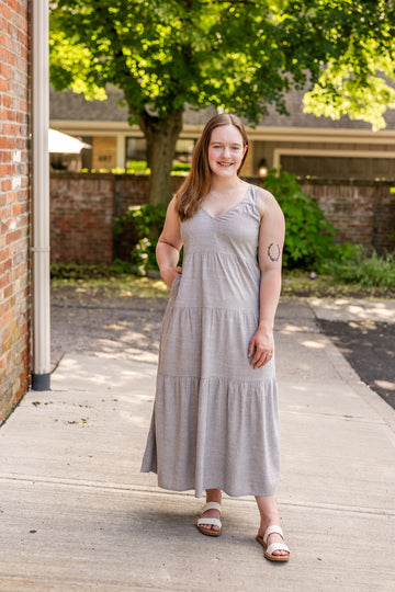 Meryl Sleeveless Tiered Maxi Dress