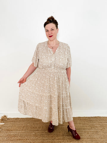 Portofino Midi Dress with Short Sleeves