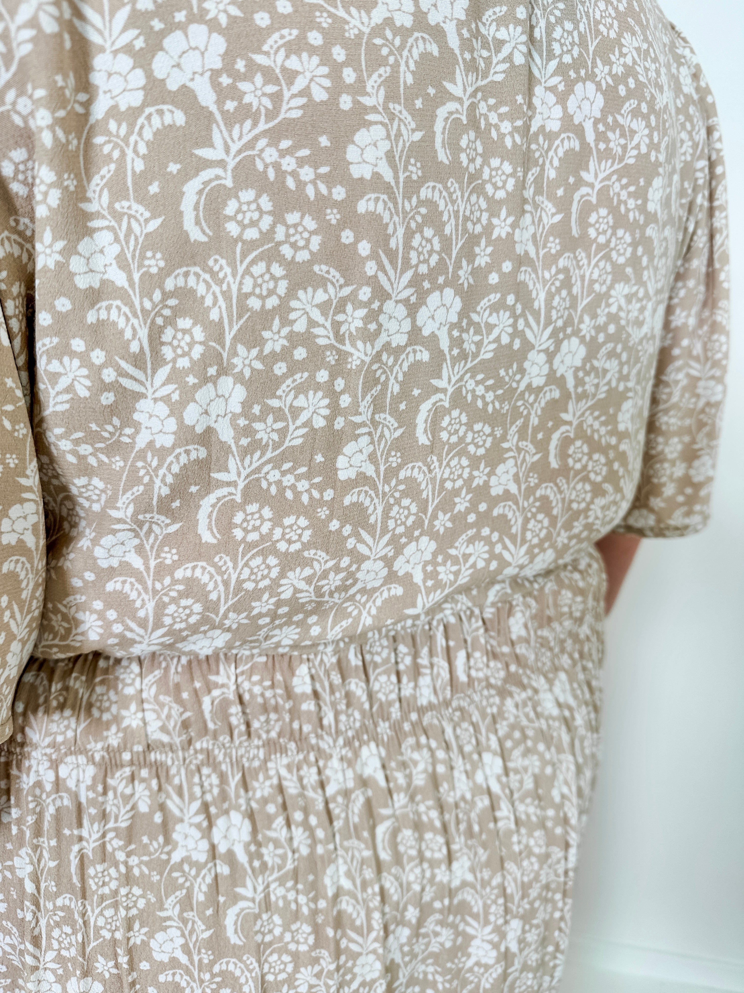 Portofino Midi Dress with Short Sleeves