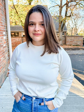 Long Sleeve Low Mock Top